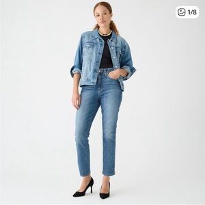 J. Crew Curvy Vintage Slim Straight Jean in Surf Side Wash